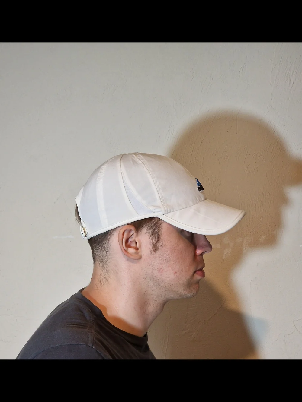 Adidas White Performance Baseball Cap with Blue Logo